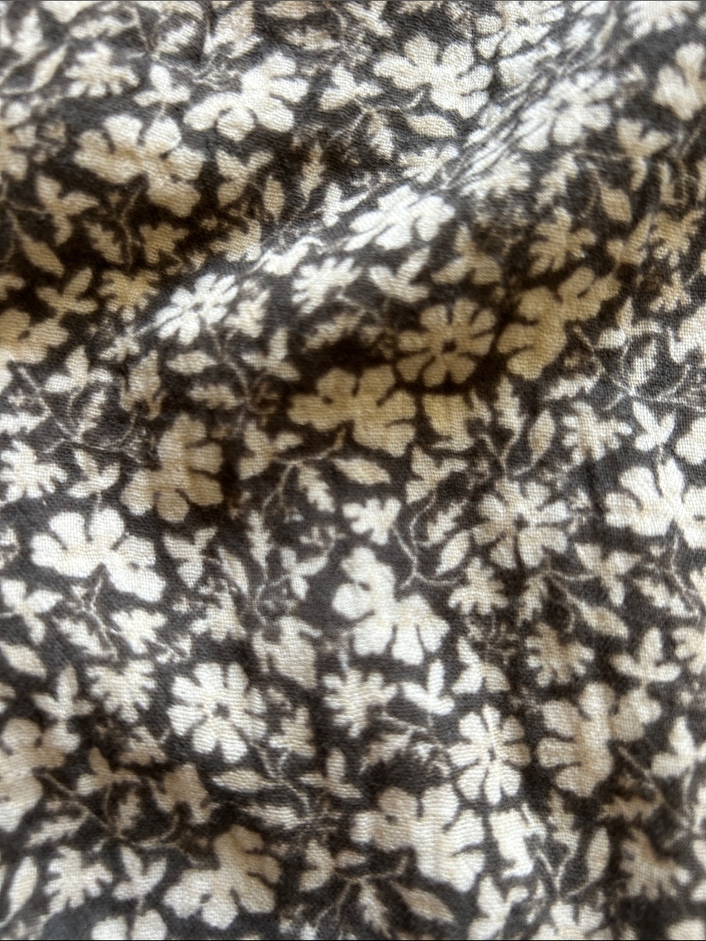 Faherty Cream & Brown Floral Tiered Maxi Skirt - Picture 3 of 5